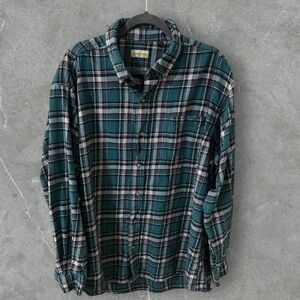 Hobbs Creek long sleeve button down Plaid Green Shirt size 2XL